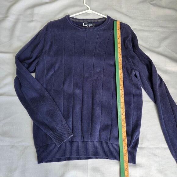 Club Room Navy Blue Men's Sweater Size Medium - Picture 5 of 6